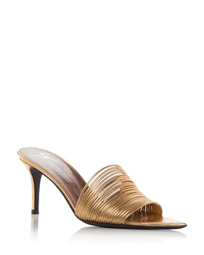 Giuseppe Zanotti Women's Intriigo High Heel Sandals In Gold