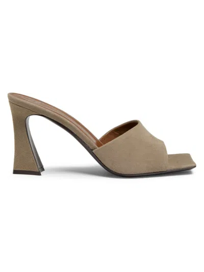 Giuseppe Zanotti Women's Marinetti Suede 85mm Curved-heel Sandals In Taupe