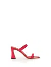 Giuseppe Zanotti Glitter-embellished Red Mules With Square Toe In Pink