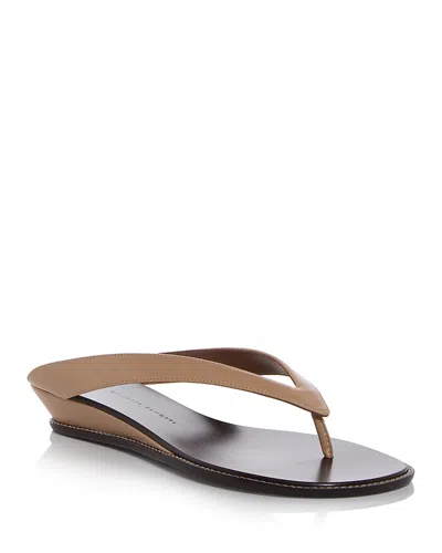 Giuseppe Zanotti Women's Nour 25 Demi Wedge Thong Sandals In Brown