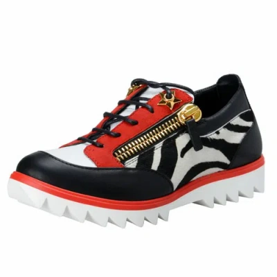 Pre-owned Giuseppe Zanotti Women's Pony Hair Fashion Sneakers Shoes Sz 5 6 7 8 9 10 11 In Multicolor