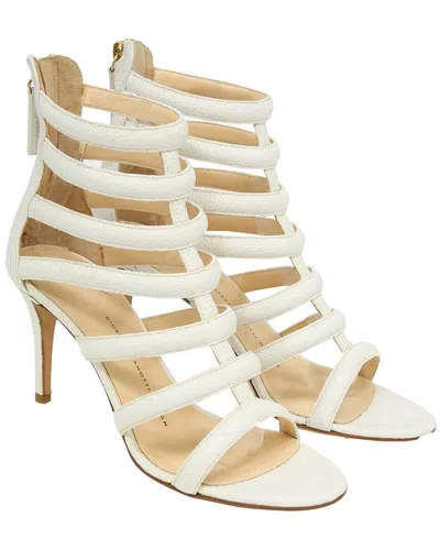 Pre-owned Giuseppe Zanotti Women's Sheep Leather Caged Strappy Sandal (authentic Pre-loved) In White