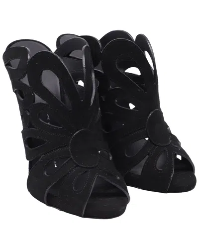 Giuseppe Zanotti Women's Suede Butterfly Cutout Slide Sandal (authentic Pre-  Loved) In Multi
