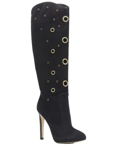 Pre-owned Giuseppe Zanotti Women's Suede Crystal Boot (authentic Pre-loved)
