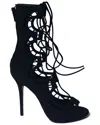 Giuseppe Zanotti Women's Suede Lace-up Gladiator Heel (authentic Pre-loved) In Black