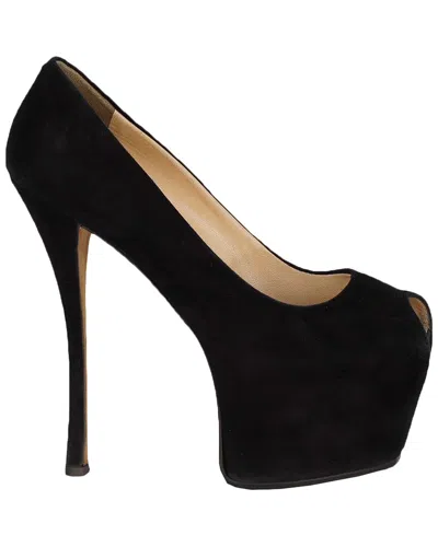 Pre-owned Giuseppe Zanotti Women's Suede Platform High Heel - '20s (authentic Pre-loved) In Multi