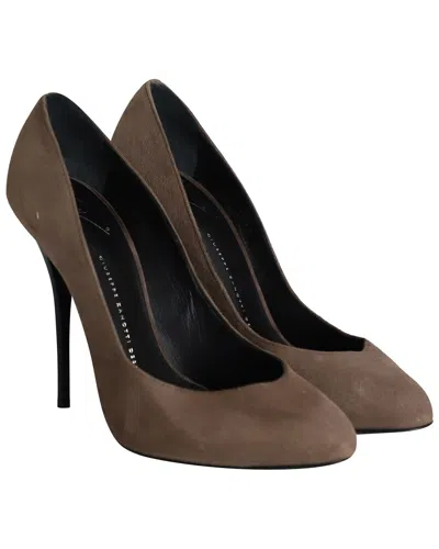 Giuseppe Zanotti Women's Suede Stiletto Pump (authentic Pre-loved) In Brown