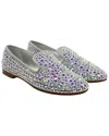 Giuseppe Zanotti Women's Suede Studded Smoking Slipper (authentic Pre-loved) In Silver