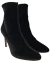 Giuseppe Zanotti Women's Velvet  Celeste Bootie (authentic  Pre-loved) In Black