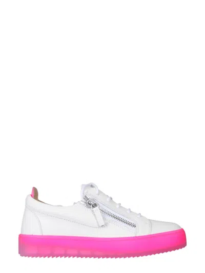 Giuseppe Zanotti White Leather Sneakers