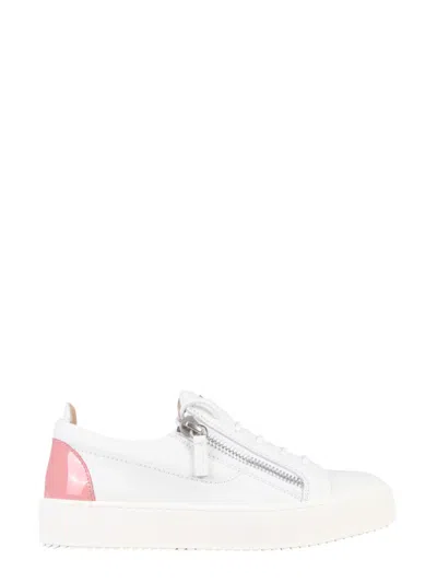 Giuseppe Zanotti White Leather Sneakers
