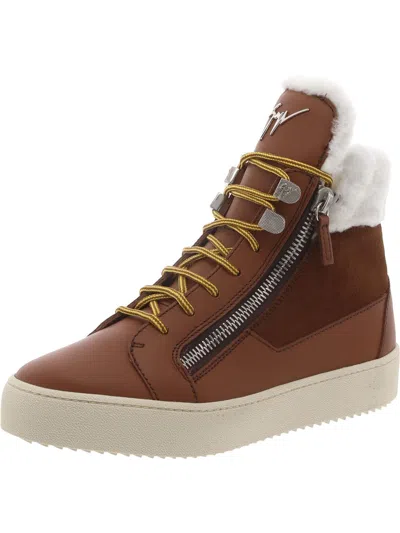 Giuseppe Zanotti Womens Double Zipper Fur Lined Ankle Boots In Multi