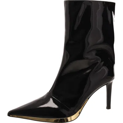 Giuseppe Zanotti Womens Patent Metallic Booties In Black