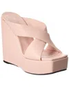 Giuseppe Zanotti Zanilla 90 Leather Wedge Sandal In Pink