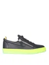 Giuseppe Zanotti Low-top Sneakers May Lond. Calfskin In Black