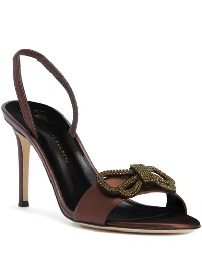GIUSEPPE ZANOTTI ZARI BOW-EMBELLISHMENT SLINGBACK SANDALS