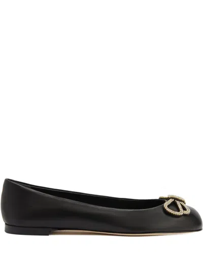 Giuseppe Zanotti Zari Embellished Flat In Black