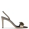 Giuseppe Zanotti Zari Bow-embellished Slingback Sandals In Black