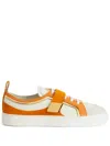 Giuseppe Zanotti Zenas Low-top Sneakers In Orange