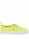 Giuseppe Zanotti Zenas Touch-strap Sneakers In Yellow
