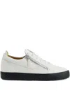Giuseppe Zanotti Zip-detail Leather Low-top Sneakers