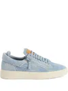 Giuseppe Zanotti Zip Detailing Trainers In Blue