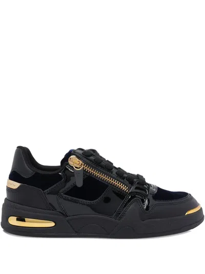 GIUSEPPE ZANOTTI ZIP ROUND TOE SNEAKERS