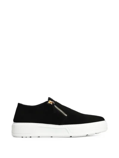 Giuseppe Zanotti Zip-detail Sneakers In Black
