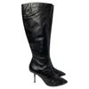 Giuseppe Zanotti Makanzie Leather Thigh-high Boots In Black