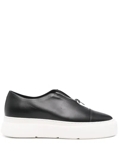 Giuseppe Zanotti Zipped Platform Sneakers In Black