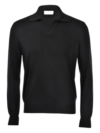 Giuuno Polo-neck Sweater In Black