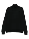 Giuuno Roll-neck Sweater In Black