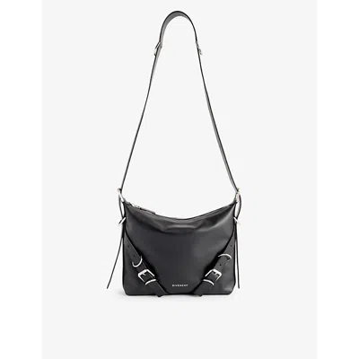 GIVENCHY GIVENCHY 001-BLACK VOYOU LEATHER CROSS-BODY BAG