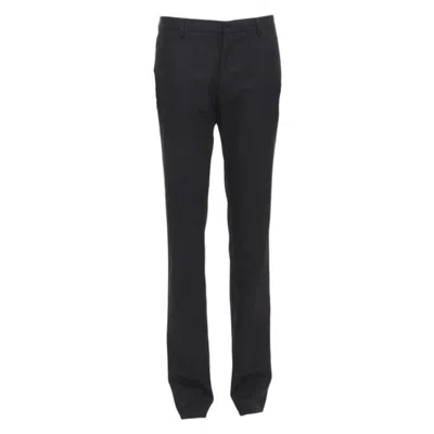 Pre-owned Givenchy 100% Wool Black Straight Leg Trousers Pants Eu48 M