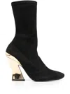 Givenchy 100mm Sculptured Boots In Black