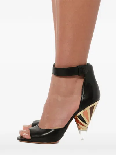 Givenchy 100mm Show Heeled Sandals In Multi