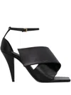 Givenchy 100mm Wrapped Ankle-strap Sandals In Black