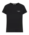 Givenchy Black Cotton Jersey Crewneck T-shirt In Multi