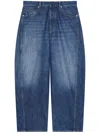 Givenchy Logo Patch Relaxed-fit Jeans In Blue
