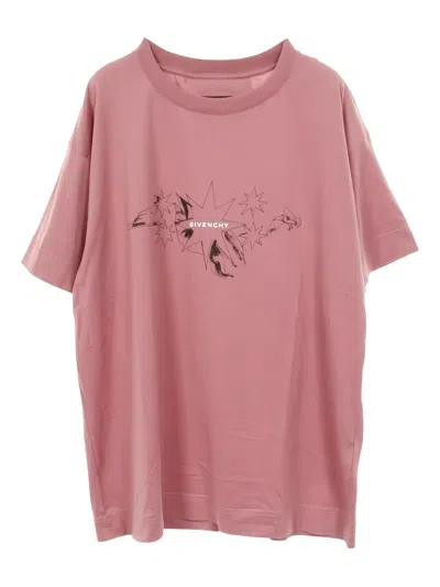 Pre-owned Givenchy 10s Graphic-print T-shirt In Pink