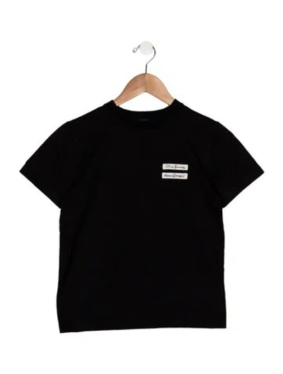 Pre-owned Givenchy Kids' 10y Boys Short Sleeve Shirt In Black