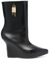 Givenchy Leather Ankle Boots In Black