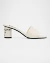Givenchy 65mm Logo Heel Leather Mule Sandals