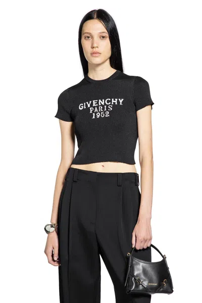GIVENCHY 1952 PARIS SHORT SLEEVE CROP TOP