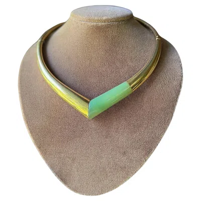 Pre-owned Givenchy 1975  Collar With Lucite Inset In Multi