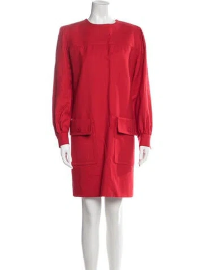 Pre-owned Givenchy 1980's Knee-length Dress In Red