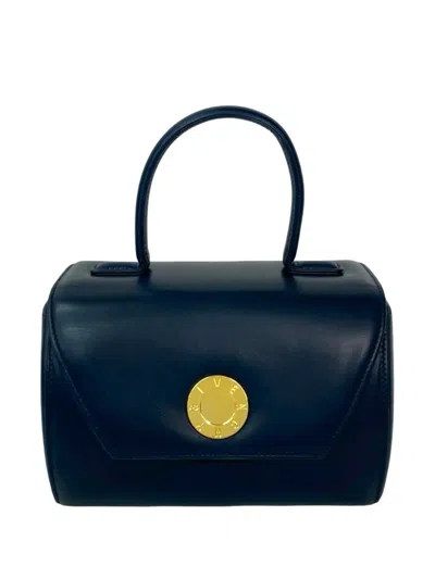 Pre-owned Givenchy 1990-2020 Leather Top Handle Bag Handbag In Blue