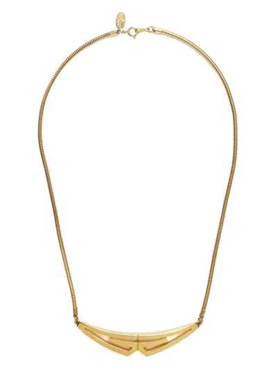 Pre-owned Givenchy 1990s 4g-pendant Necklace In Gold