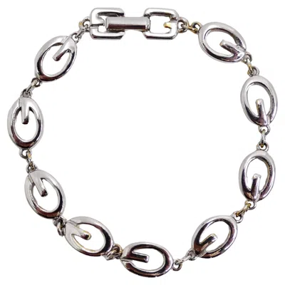 Pre-owned Givenchy 1990s Custom Silver Plated Bracelet In Multi