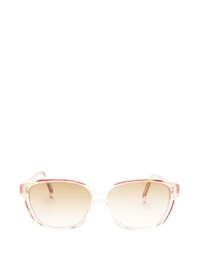 Pre-owned Givenchy 1990s Geometric Sunglasses In Neutral